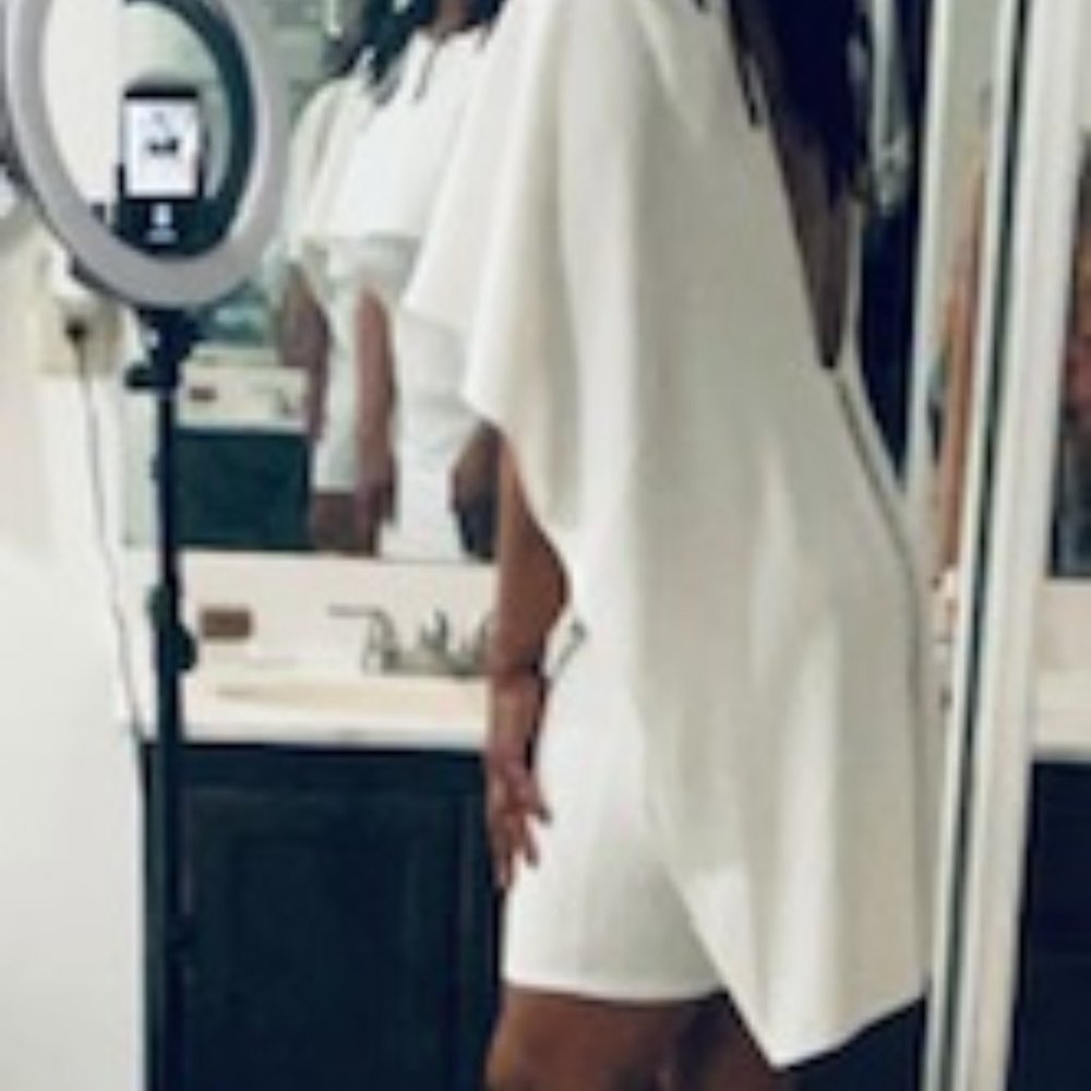 Monaco White Cocktail Dress - Size M
